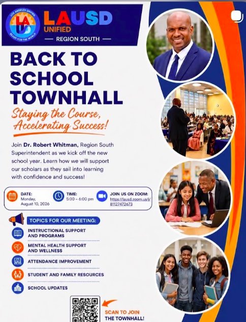 Scan  the QR Code to join the Townhall Meeting!